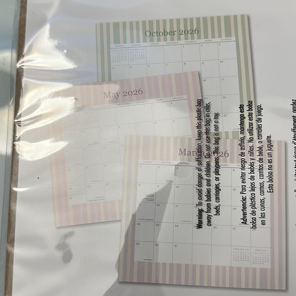 NWT Pepper Tree Paperie 17-Month Magnetic Calendar - Picture 4 of 4